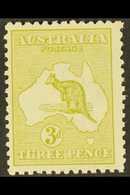 1915-27 3d Yellow- Olive Die II, SG 37d, Never Hinged Mint. For More Images, Please Visit Http://www.sandafayre.com/item - Altri & Non Classificati