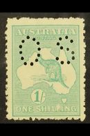 OFFICIAL 1915-28 1s Blue- Green (Die IIB) Punctured "OS", SG O48b, Never Hinged Mint. For More Images, Please Visit Http - Altri & Non Classificati