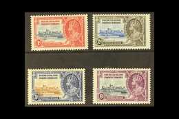 1935 Silver Jubilee Set Complete Each Showing "EXTRA FLAGSTAFF", SG 111a/114a, Very Fine Mint (4 Stamps) For More Images - Altri & Non Classificati