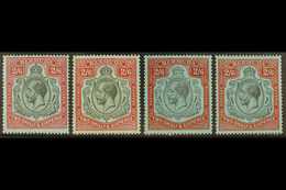 1924-32 2s.6d, SG 89 Group, Four Different Shades, Very Fine Mint. (4) For More Images, Please Visit Http://www.sandafay - Bermuda