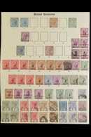 1865-1938 OLD COLLECTION On Pages, Mint & Used, Includes 1865 1d (x2) Unused, 1872-79 Perf 12½ 3d & 1s Used, 1882-87 1d  - Britisch-Honduras (...-1970)