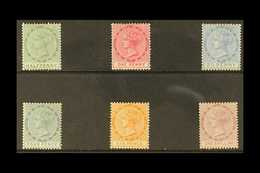 1886-90 Definitive Complete Set, CA Wmk, SG 20/26, Very Fine Mint (6 Stamps) For More Images, Please Visit Http://www.sa - Dominica (...-1978)