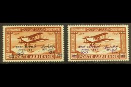 1931 "Graf Zeppelin" Surcharged Air Set, SG 185/86, Very Fine Mint (2 Stamps) For More Images, Please Visit Http://www.s - Altri & Non Classificati