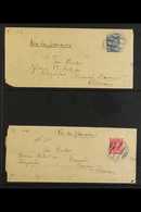 USED POSTAL STATIONERY Accumulation Of Envelopes And A Few Of Wrappers, Used Between 1890s And 1920s With Domestic & Ove - El Salvador