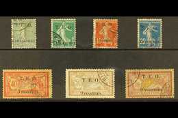 SYRIA 1919 (Nov) Values Complete From 4m To 10pi Surcharges, SG 4/10 (Yvert 4/10), Very Fine Used, Cat £495 (7 Stamps) F - Sonstige & Ohne Zuordnung