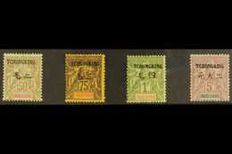 TCH'ONG-K'ING 1903 Local Surcharge Top Values, 50c Bistre/azure To 5f Lilac, Yvert 44/47, Very Fine Mint. (4 Stamps) For - Sonstige & Ohne Zuordnung
