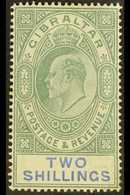 1904-08 2s Green & Blue, SG 62, Fine Mint For More Images, Please Visit Http://www.sandafayre.com/itemdetails.aspx?s=625 - Gibilterra