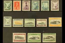 1927 Pictorials Complete Set (Michel 304/17 I, Hellas 467/80, SG 410-23), Fine Mint, Very Fresh. (14 Stamps) For More Im - Sonstige & Ohne Zuordnung