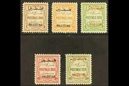 OCCUPATION OF PALESTINE 1948 Postage Due Set Complete, Perf 12, SG PD25/9, Very Fine Mint. (5 Stamps) For More Images, P - Giordania