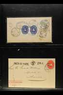 1887-1895 NUMERAL ISSUES ON COVERS. An Interesting Collection On Stock Pages, Inc Some With Multiple Frankings, Showing  - Mexiko