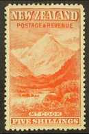 1898 PICTORIAL 5s. Vermilion Mount Cook, SG 259, Fine Mint, Light Gum Bend.  For More Images, Please Visit Http://www.sa - Altri & Non Classificati