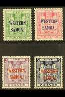 1935 - 1942 Postal Fiscal Set Complete, On Wiggins Teape Paper, SG 194a/d, Fine And Fresh Mint. Rare Set. (4 Stamps) For - Samoa (Staat)