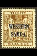 1948 30s Brown Postal Fiscal, SG 211, Very Fine Mint For More Images, Please Visit Http://www.sandafayre.com/itemdetails - Samoa