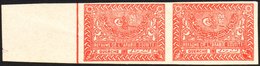 1934-57 ½d Deep Rose-red Horizontal IMPERF PAIR, SG 331, Never Hinged Mint, A Few Minor Wrinkles, Fresh & Scarce. (2 Sta - Saudi-Arabien