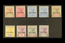 1897-1900 Complete Set Overprinted "SPECIMEN", SG 28/36s, Very Fine Mint. (9 Stamps) For More Images, Please Visit Http: - Seychelles (...-1976)