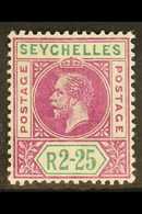 1912-16 2r25 Deep Magenta And Green Top Value, SG 81, Very Fine Mint. For More Images, Please Visit Http://www.sandafayr - Seychelles (...-1976)