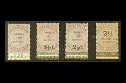 1897 MINT FISCAL SELECTION Including 1d Purple & Green (SG 54), 2½d On 3d (SG 55), 2½d On 6d (SG 59) & 2½d On 1s (SG 63) - Sierra Leone (...-1960)