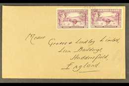 1941 (April) Envelope, Freetown To England, Bearing 1½d Pair, Fine Oval "CENSOR 1." In Violet. For More Images, Please V - Sierra Leone (...-1960)