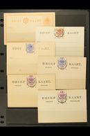 ORANGE FREE STATE 1884-1904 POSTAL STATIONERY COLLECTION. An Attractive, All Different, Unused Collection That Includes  - Ohne Zuordnung