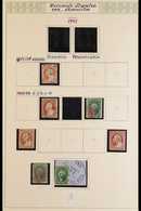 1851 - 1898 CHIEFLY FINE USED COLLECTION Written Up On Pages Including 1857 Perf 15½ 10c Green (3, One On Piece), 1861 P - Altri & Non Classificati