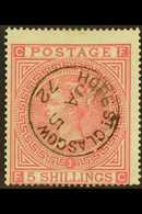 1867-83 5s Rose Plate 1, SG 126, Used With Choice, Crisp Centrally- Struck Fully Dated Little Cds Cancellation. For More - Sonstige & Ohne Zuordnung