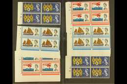 1963 International Lifeboat Conference Ordinary & Phosphor Sets (SG 639/41 & SG 639p/41p) In CYLINDER NUMBER BLOCKS OF F - Other & Unclassified