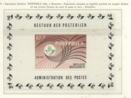 PIA - BELGIO - 1967 : Esposizione Filatelica " Postphila 1967" - (Yv Bf 44) - Neufs