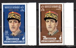 Nouvelles Hébrides N° 304 & 305 Neuf XX  MNH  De Gaulle  Cote 6,50 € - Neufs