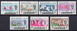 Malaisie - Malaysia - Perak - 1965 - Yvert N° 111 à 117 **  - Série Courante, Fleurs - Malaysia (1964-...)