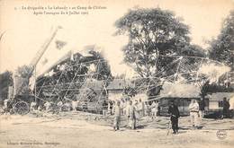 51-CAMP DE CHALONS- LE DIRIGEABLLE LE LEBAURY- APRES L'OURAGAN DU 6 JUILLET 1905 - Camp De Châlons - Mourmelon