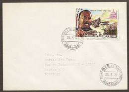 Guinée Bissau Lettre 1977 Martin Luther King Droits De L'Homme Guinea Bissau Cover US Bicentennial Afro American - Martin Luther King