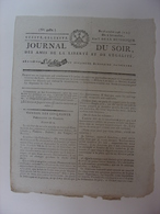 JOURNAL DU SOIR 23 OCTOBRE 1796 - AFFAIRE DU COURRIER DE LYON - DEPUTES QUI VIOLENT LA CONSTITUTION - DEPENSES AN V - Journaux Anciens - Avant 1800