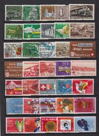 SUISSE 1947-1969:  Joli Lot De 96 Timbres Suisses Oblitérés, Tous Différents, Timbres Et Oblitérations Sélectionnés ! - Collections