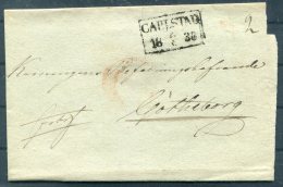 1838 Sweden Carlstad Wrapper - Goteborg - ... - 1855 Voorfilatelie