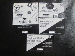 K142 A,B,C,D,E BAV Auto Service, Set Of 5, Mint(the Top Edge Of A Is Turned Yellow) - K-Serie : Serie Clienti