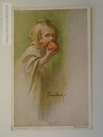 D161096  Illustrator - Ludiwg Fahrenkrog - Der Sündenfall  - Wiechmann 538 Child Eating An Apple - Fahrenkrog, Ludwig