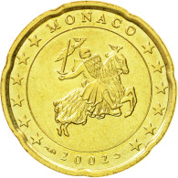 Monaco, 20 Euro Cent, 2002, SPL, KM:171 - Monaco