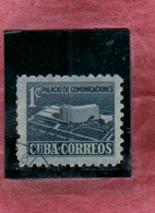 CUBA 1957 POSTAL TAX STAMPS TASSE TAXE COMMUNICATIONS BUILDING PALACIO DE COMUNICACIONES CENT. 1c USATO USED OBLITERE' - Impuestos