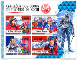 SAO TOME 2016 ** Sochi Winter Games Olympiade M/S - OFFICIAL ISSUE - A1651 - Winter 2014: Sochi