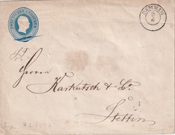 PRUSSE  ENTIER POSTAL LETTRE DE DEMMIN - Sonstige & Ohne Zuordnung