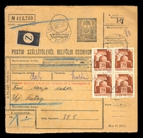 Hungary - Parcel Card Sent From Badsordas To Ofutak 1944. / 2 Scans - Otros & Sin Clasificación