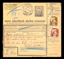Hungary - Parcel Card Sent From Madaras To Ofutak 1944. / 2 Scans - Otros & Sin Clasificación