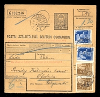 Hungary - Parcel Card Sent From Szabadka To Ofutak 1944. / 2 Scans - Autres & Non Classés
