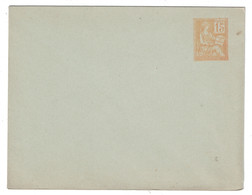 TYPE MOUCHON - ENTIER POSTAL ENVELOPPE 15c NEUF TB (DATE 107) 123x96 Mm SANS INSCRIPTIONS ANGLE GAUCHE - Enveloppes Types Et TSC (avant 1995)