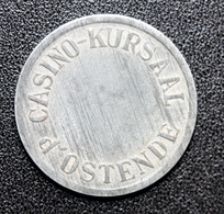 Jeton De 1 Franc Du Casino Kursaal D'Ostende Oostende - Belgique - Chips Casino Token - Casino