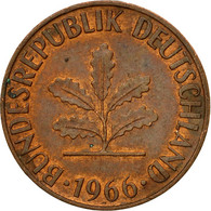 Monnaie, République Fédérale Allemande, Pfennig, 1966, Karlsruhe, TB+, Copper - 1 Pfennig