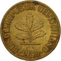 Monnaie, République Fédérale Allemande, 5 Pfennig, 1950, Hambourg, TB, Brass - 50 Pfennig