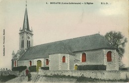 44 - Bouaye - L' Eglise (colorisée)  Rare - Bouaye