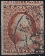 Etats Unis N°4 3 Cents Rouge Sombre Oblitéré Grand Dateur Avec 6 Voisins !!!superbe !! Signé Pasquet - Oblitérés