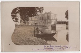 Carte Photo 77 Famille Rebeyrol Logeant Au Palais De Fontainebleau Lac Barque - Fontainebleau